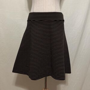 striped skater mini skirt